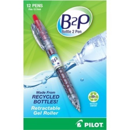 PILOT Pen, Gel, B2P, Fine, Clear Brl PIL31602